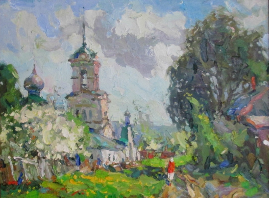 расцвела в с. Владимирское. х.м. 60х80 2012г.
